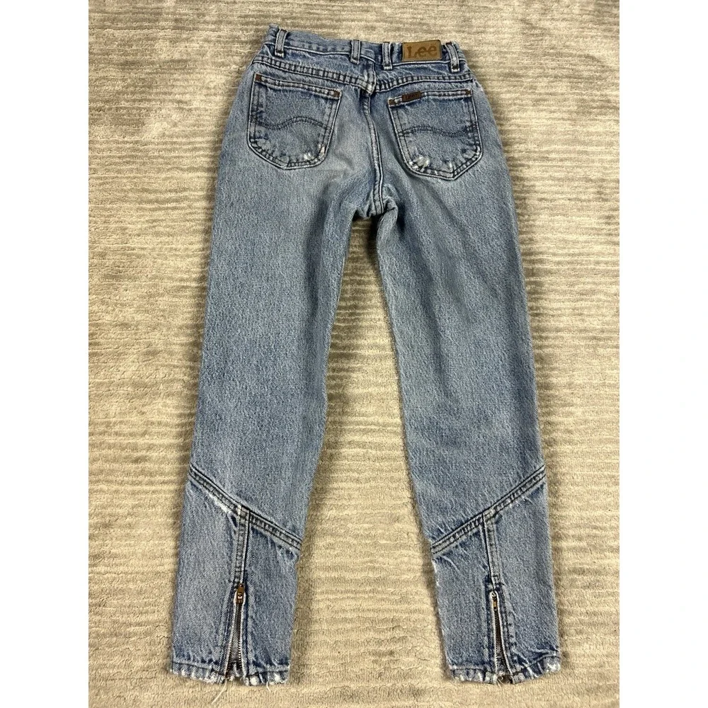 Lee‎ Riders Jeans Boys Size 12 Reg Blue Straight Vintage Denim Distressed